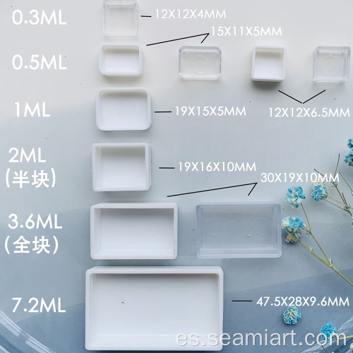 Panes llenas de media sartén para subpackage de pintura de acuarela